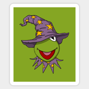 Halloween Wizard Kermit Magnet